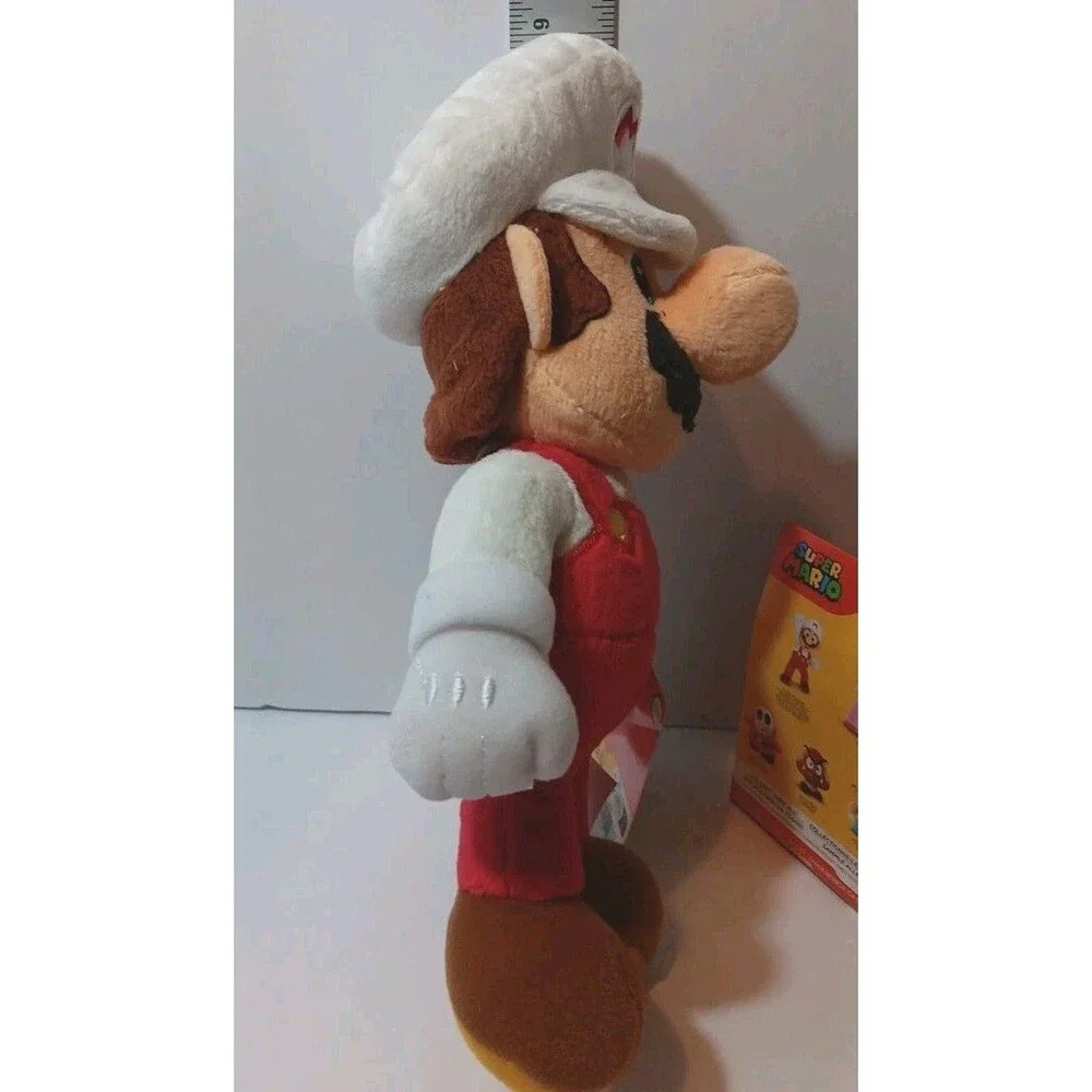 Super Mario Fire Mario 9 Inch Plush Nintendo With Little Fire Mario